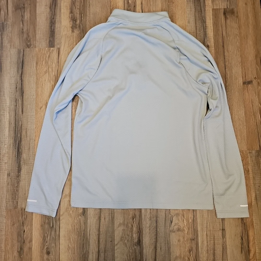 Trimark Eco Knit Quarter Zip Silver Heather Shirt Size Medium NWT - Picture 8 of 8